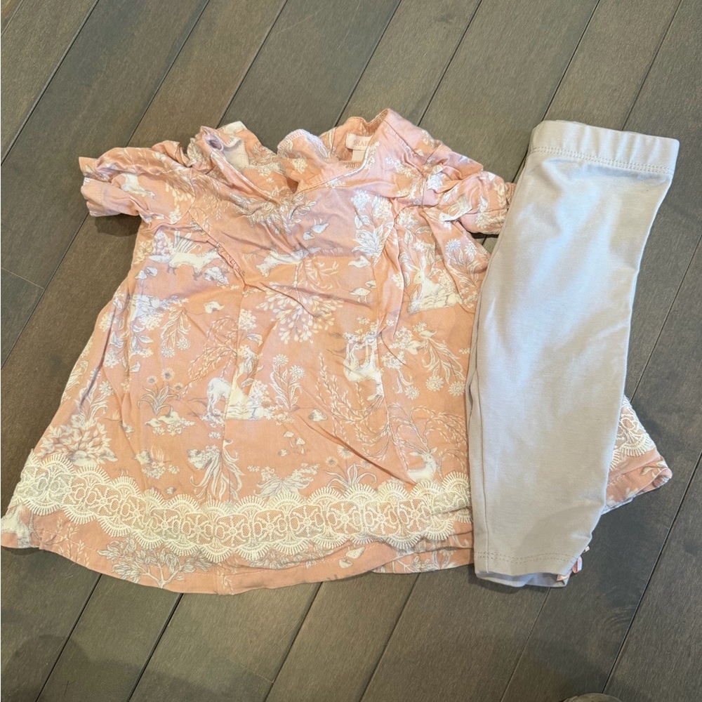 Shabby Chic Pink and Cream Kids Matching Set